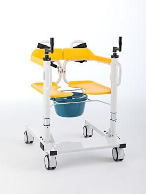 Mn-Ywj003 Height Adjustable Patient Transfer Lifting Chair New Multifunctional Wheeled Chair