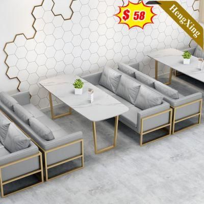 Modern Dining Room Customized Furniture Set Metal Frame Table with Sofa