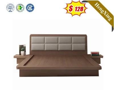 Modern PU Velvet Wooden Material Home Furniture Bedroom Set Queen King Double Storage Beds