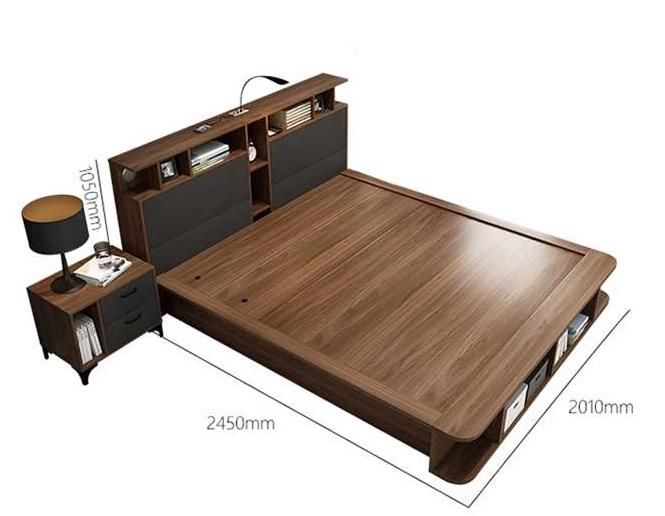 Disassembly Unfolded Flat Frame Folding Modern Bedroom Furniture Bed