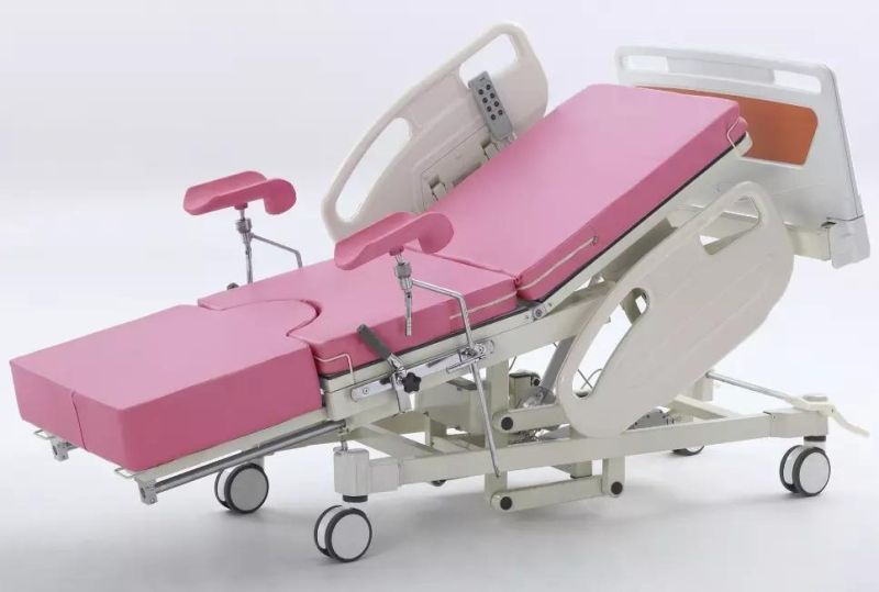 Height Adjustable Electric Gynecology Labour Obsteric Hospital Delivery Bed