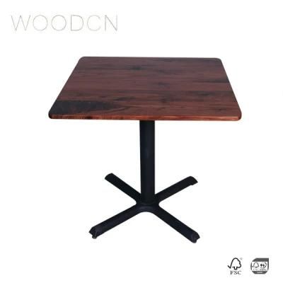 Veneer Walnut Wood Wooden Leather Style Furniture Tea Table Top