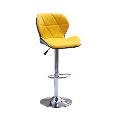 Cheap Furniture Bar Chairs Breakfast Colorful Leather Dining Swivel High Bar Stools