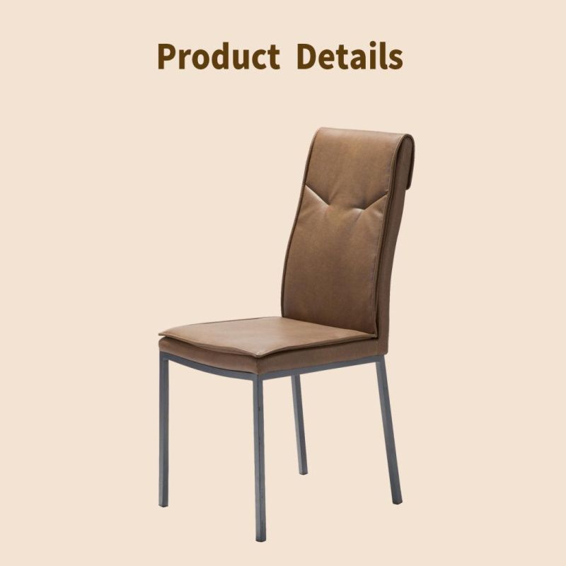 Factory Wholesale Modern Restaurant Office Home Furniture Table Chair Banquet Wedding Party PU Leather Dining Room Chair for Garden