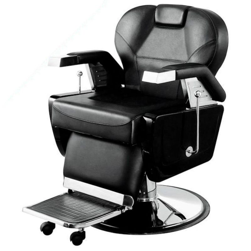 Hl-9205 Salon Barber Chair for Man or Woman with Stainless Steel Armrest and Aluminum Pedal