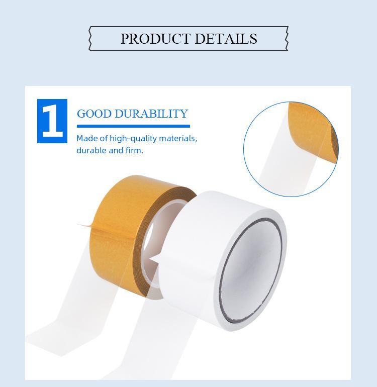 Strong Adhesion OPP Permanent Double Sided Adhesive Bag Sealing Tape