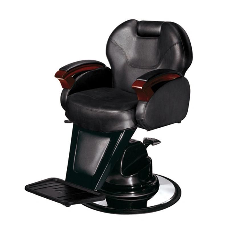 Hl-6092 Salon Barber Chair for Man or Woman with Stainless Steel Armrest and Aluminum Pedal