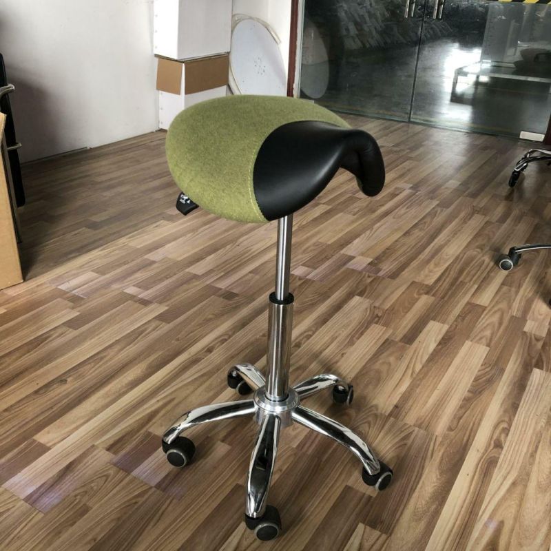 Specail Design Ergonomic Tilt Saddle Seat Stool Lab Chair
