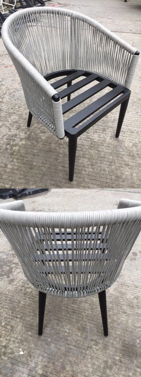 Modern Hotsale Outdoor Living Garden Patio Hotel Bar Cefe Home Set Restaurant Deck Rope Woven Chair