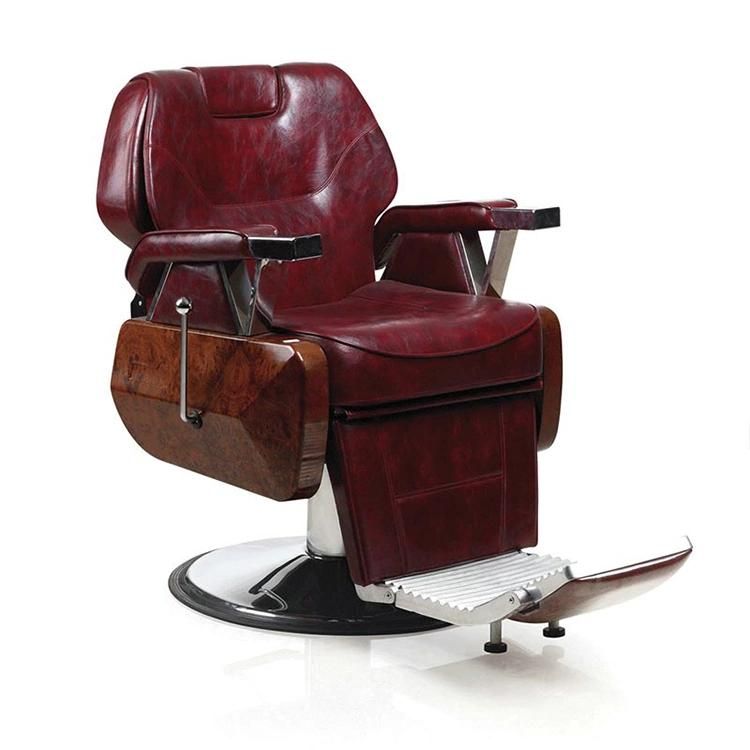 Hl-9281 Salon Barber Chair for Man or Woman with Stainless Steel Armrest and Aluminum Pedal