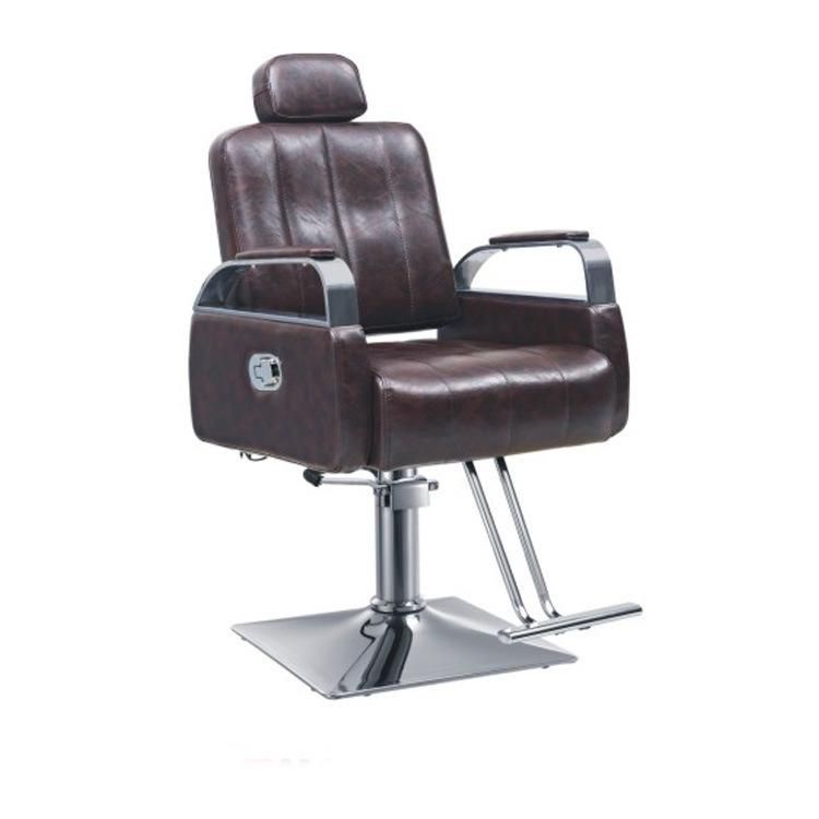 Hl-1098 Salon Barber Chair for Man or Woman with Stainless Steel Armrest and Aluminum Pedal