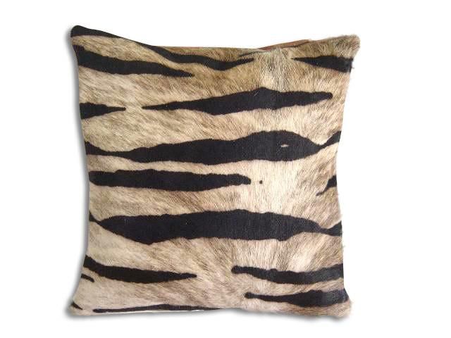 Natural Leather Cowhide Patch Cushions