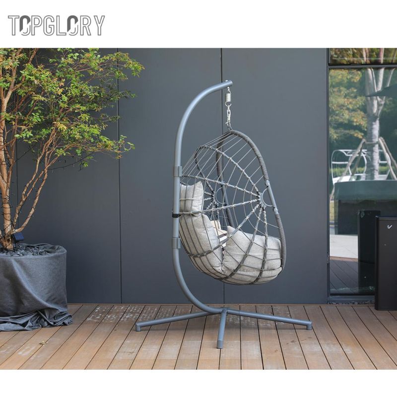 2022 New Design Outdoor Garden Swing Chair Hanging Patio Swing