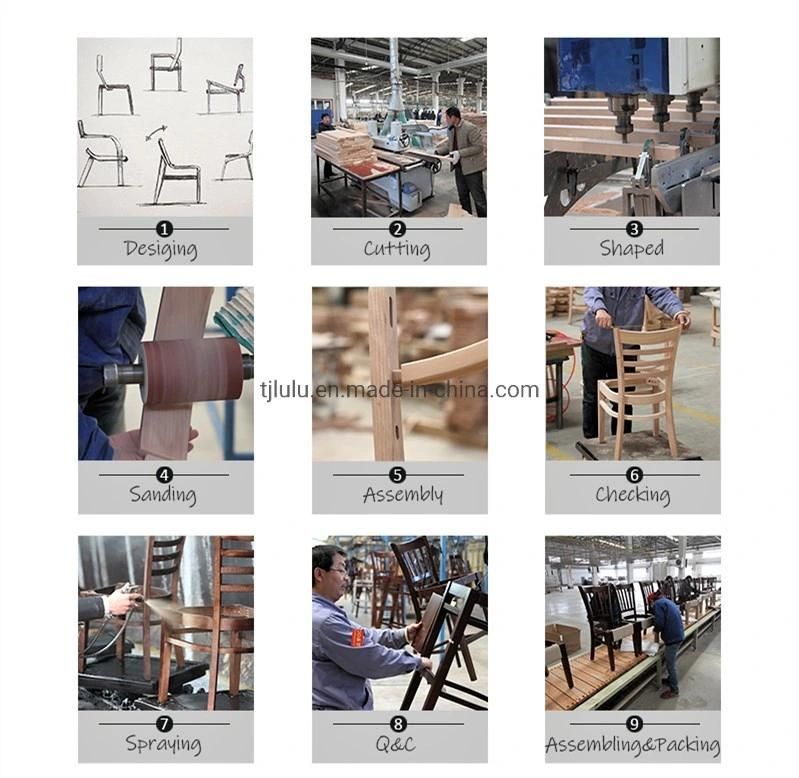 Manufacturer Factory Wholesaler Classical Design Wooden Chair Dining Chair for Restaurant