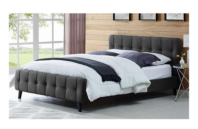 Latest Designs Modern Home King Queen Double Size Bedroom Furniture Specific Use Nordic Style PU Leather Bed