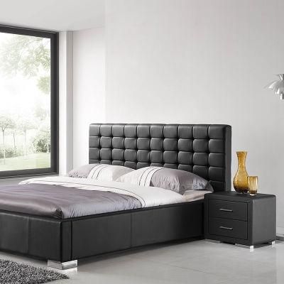 Luxury Furniture Bedroom 20uaa021 Leather King Size Bed Double Bed Frame