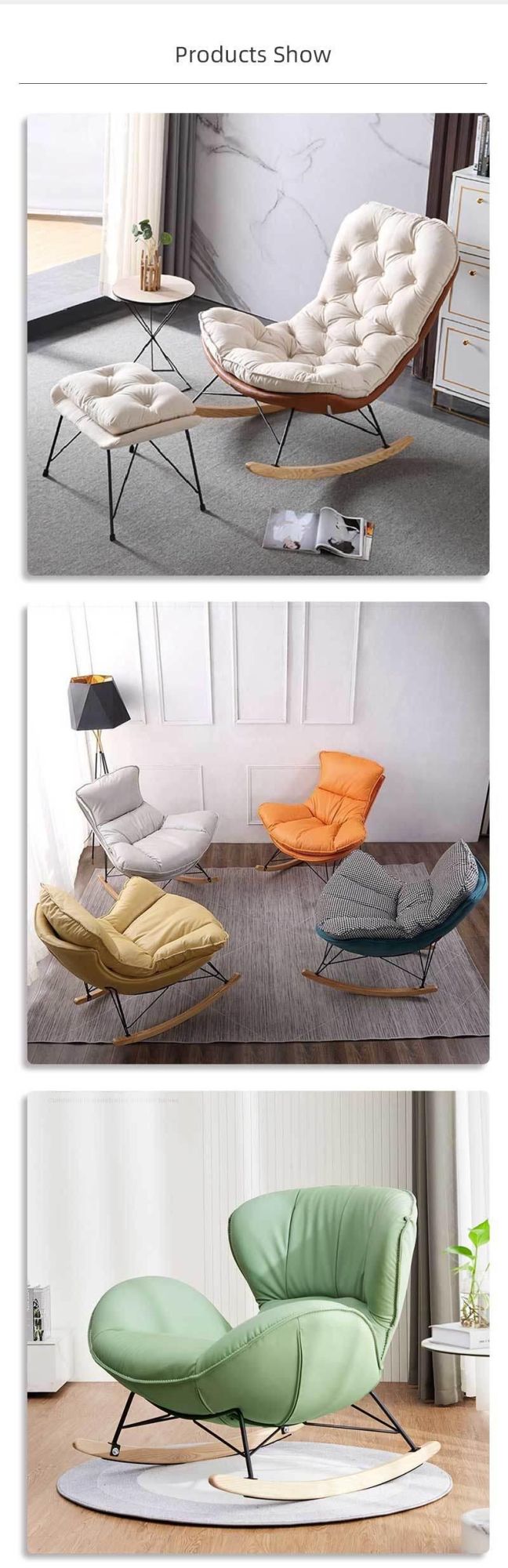 Outdoor Furniture Garden Living Room Leisure Sofa Outdoor Rocking Chair
