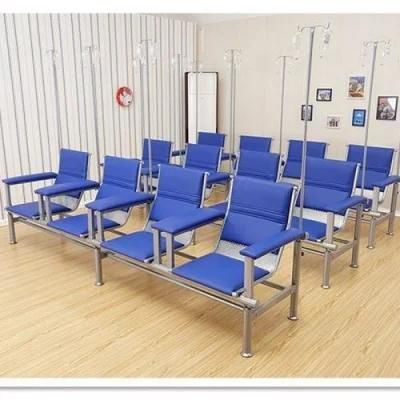 2020 Medical Patient Hospital Three Seats Transfusion Chair/ Stainless Steel Infusion Chair