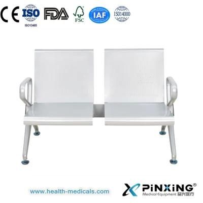 High Reputation Simple PU Stainless Steel Waiting Room Seating Chair