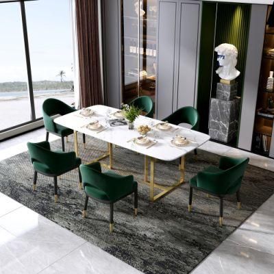 Modern Home Furniture Luxury Style Room PU Leather Chairs Restaurant Furniture