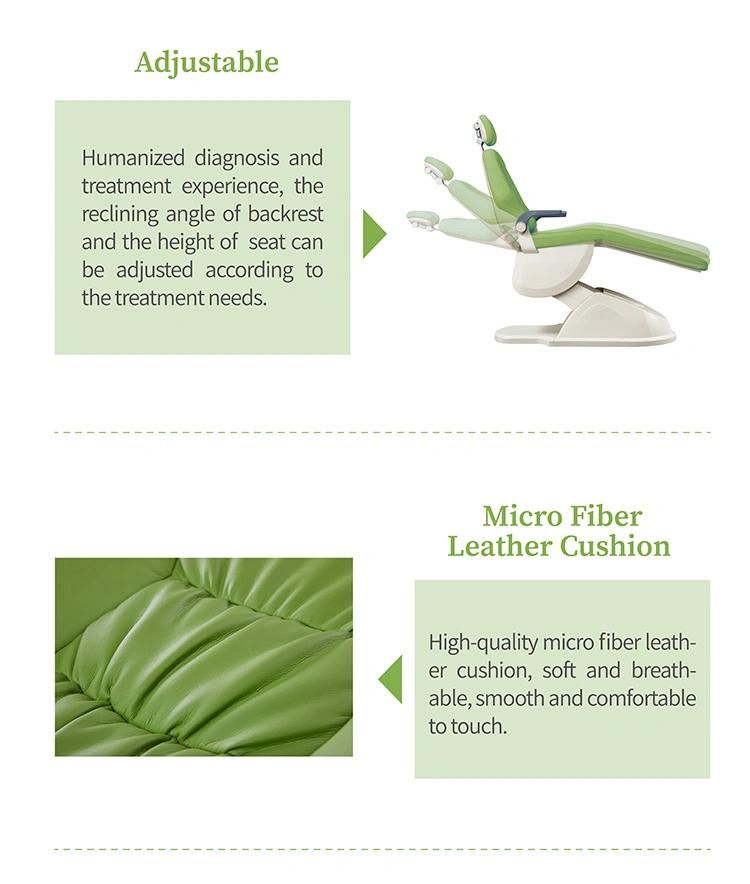 Rotatable Armrest Ce Approved Dental Chair Dental Equipment Service/Baseless Dental Chair/Dennest Furniture