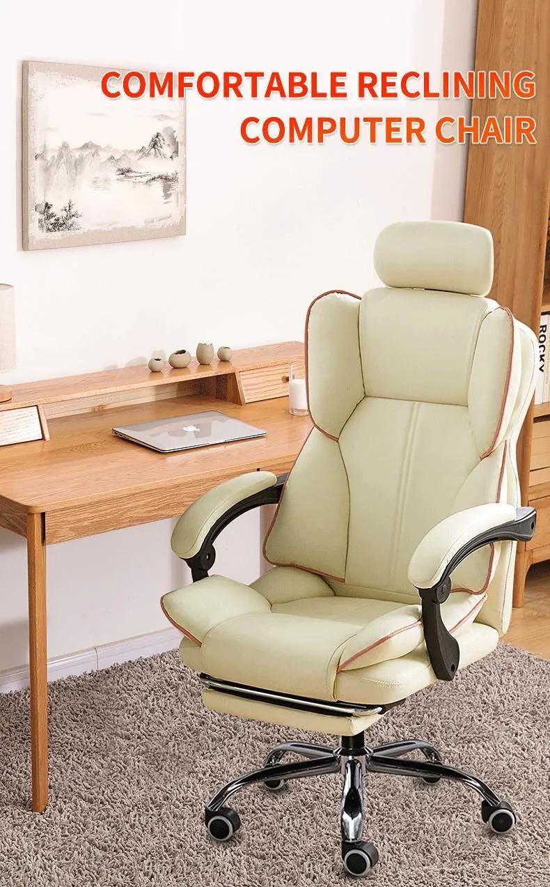 Custom Logo Cheap PU Leather Game Chair Silla Gamer Racing Computer PC Gaming Office Chair with Footrest