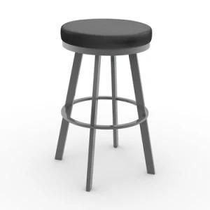 Metal 24 Inch Hight Leather Modern Swivel Bar Stool