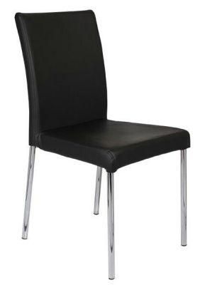 Dining Restaurant Home Modern Chair in PU with Chrome Legs