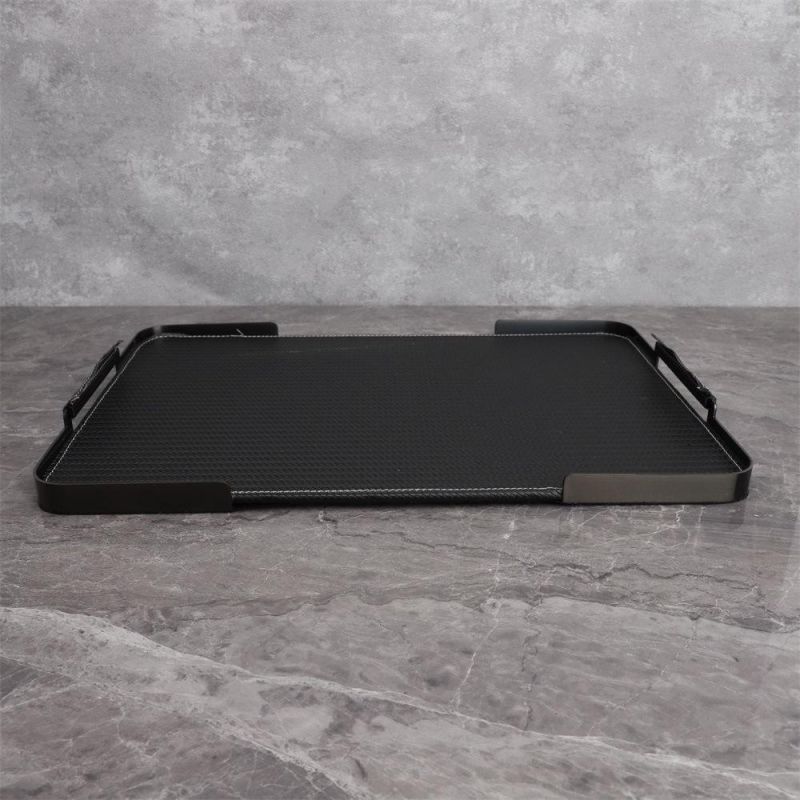 Modern Simple Black Tray Model Room Sales Department Bedroom Living Room Dining Room Kitchen Home Accessories