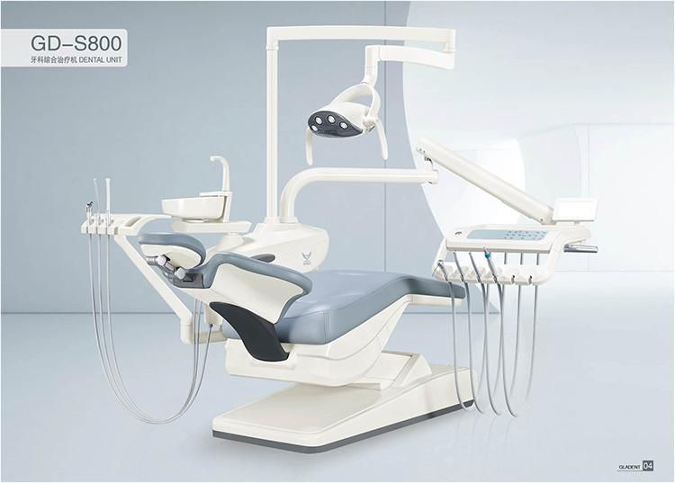 Wholesale Three Fold Type Dental Chair with Micro Fiber Leather Cushion