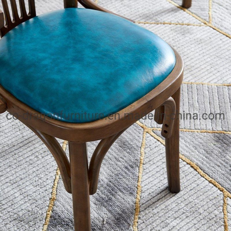 High Quality Wooden Dining Chair with Leather for Dining Furniture