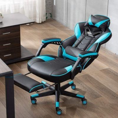Custom Linkage Armrest Gamer Gaming Chair with Footrest