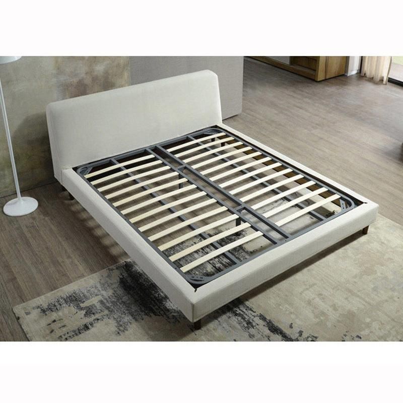 Hot Sale Bedroom Furniture Fabric Upholstered Platfrom Bed King Size Bed