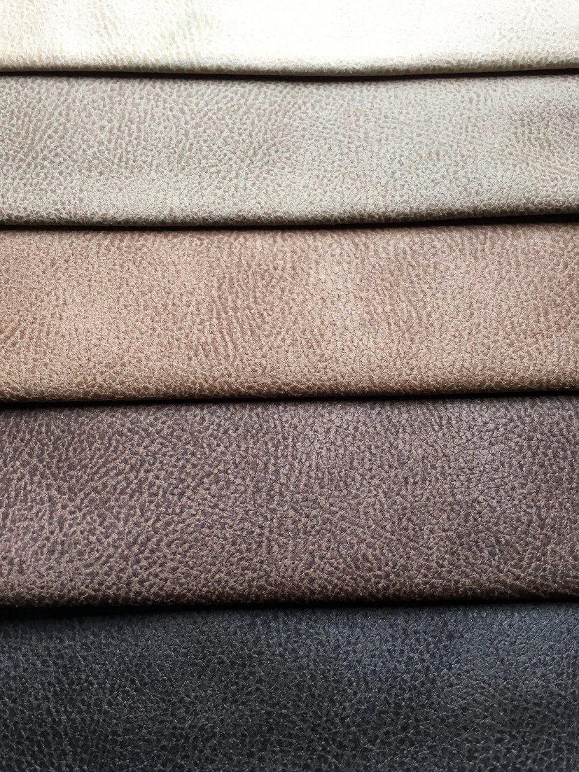 Easy Cleaning Leather Looking Suede Sofa Fabric (K034)