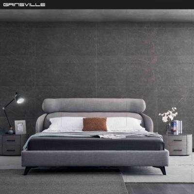 2020 New Design Bedroom Furniture King Size Bed with Soft Fabric Headboard Gc1725