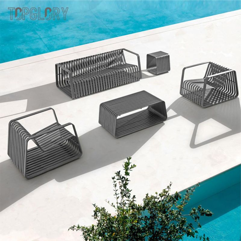 Outdoor Patio Garden Furniture Set Modern Design Villa Leisure Chair and Tables