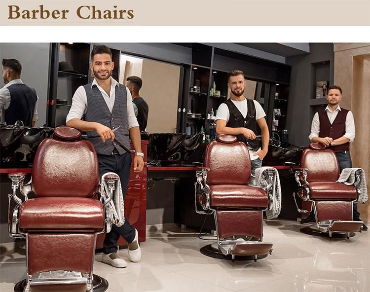 Salon Hair Equipment Antique Barber Chairs Hairdresser Black Barber Chair for Sale