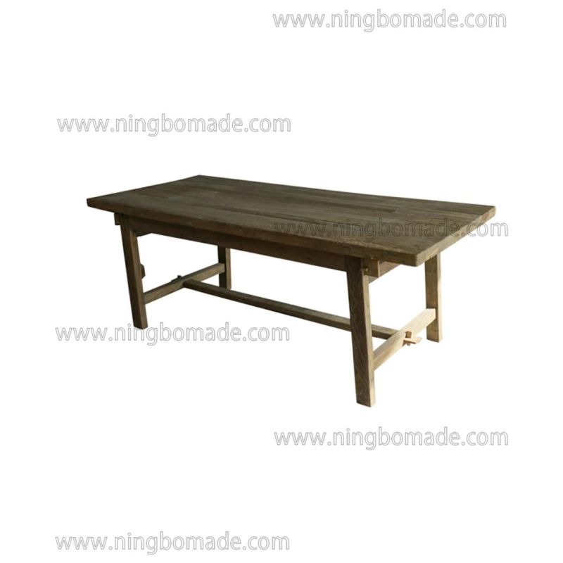 French Classic Provincial Vintage Furniture Nature Reclaimed Elm Wood Farm House Dining Table