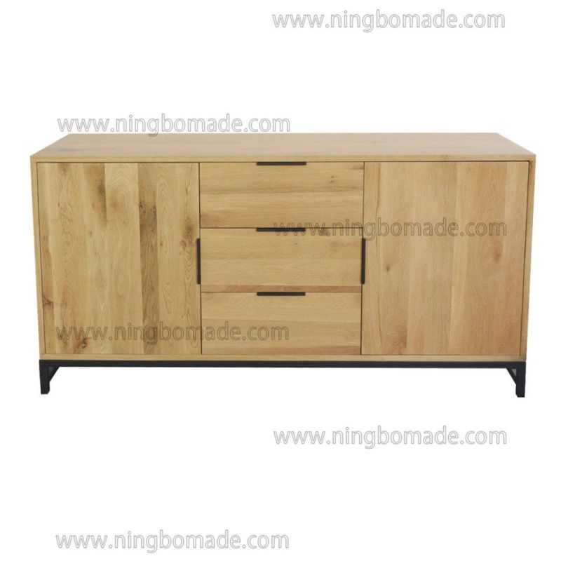 Nordic Country Farm House Design Furniture Three Drawers Two Doors Chest
