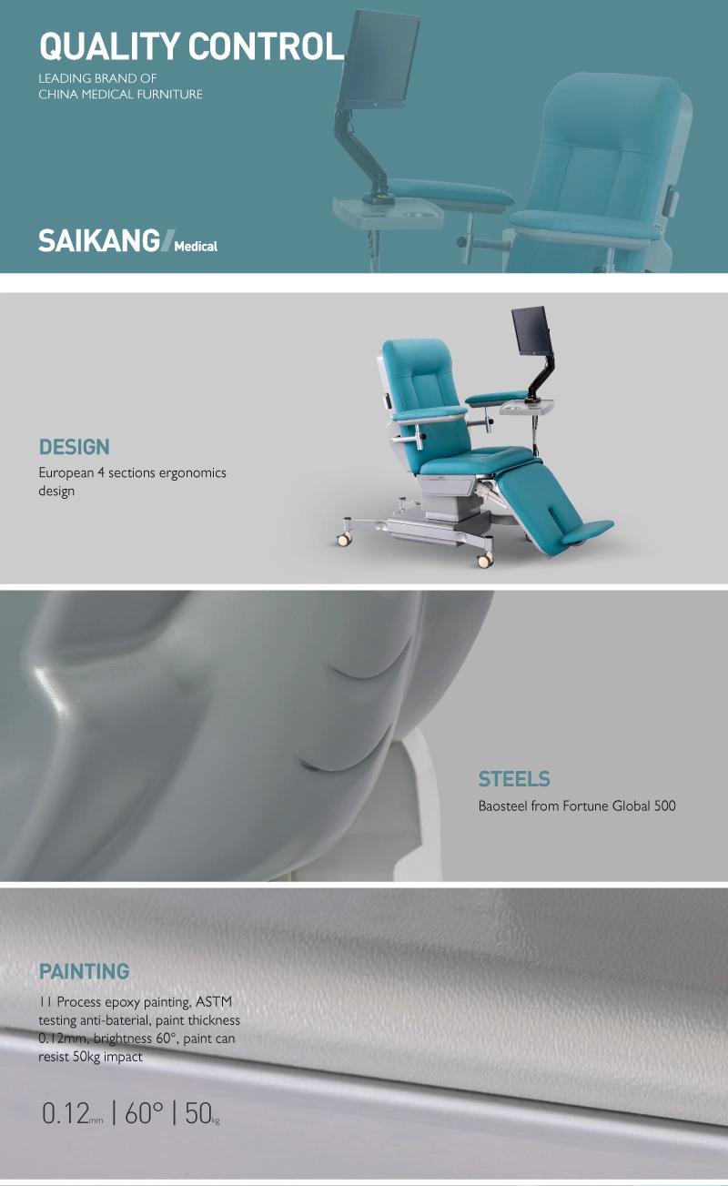 Ske-170A Hospital Three Function Adjustable Dialysis Chair