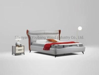 2021 New Arrivals Single Double Bed Modern Minimalist Bedroom Furniture Wooden Bed