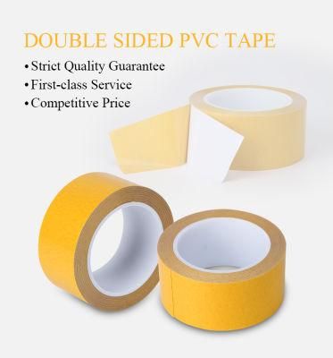 Jumbo Roll Double Sided Adhesive White PVC and Pet Tape (BY6970)