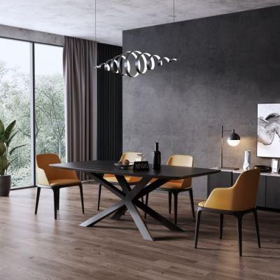 Hot Selling Marble Modern Dining Table Hotel Metal Dining Furniture Set