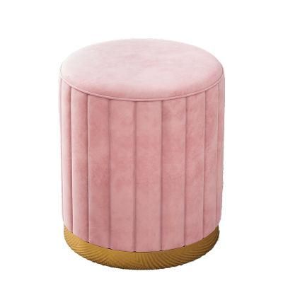 Nordic Home Living Room Furniture Sofa Chair Light Luxury Cosmetic Stool Household Round Stool