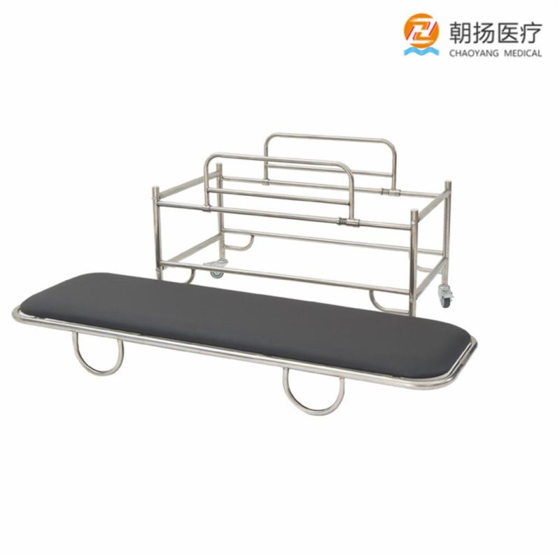 Stainless Steel Loading Bed Stretcher Emergency Transfer Patient Bed for Hospital Equipment Cy-F612