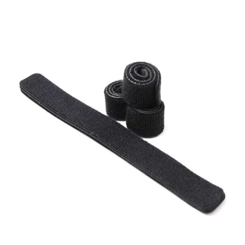 Black Double Side Hook Loop Cable/Wire Fastener Tie 20*175mm