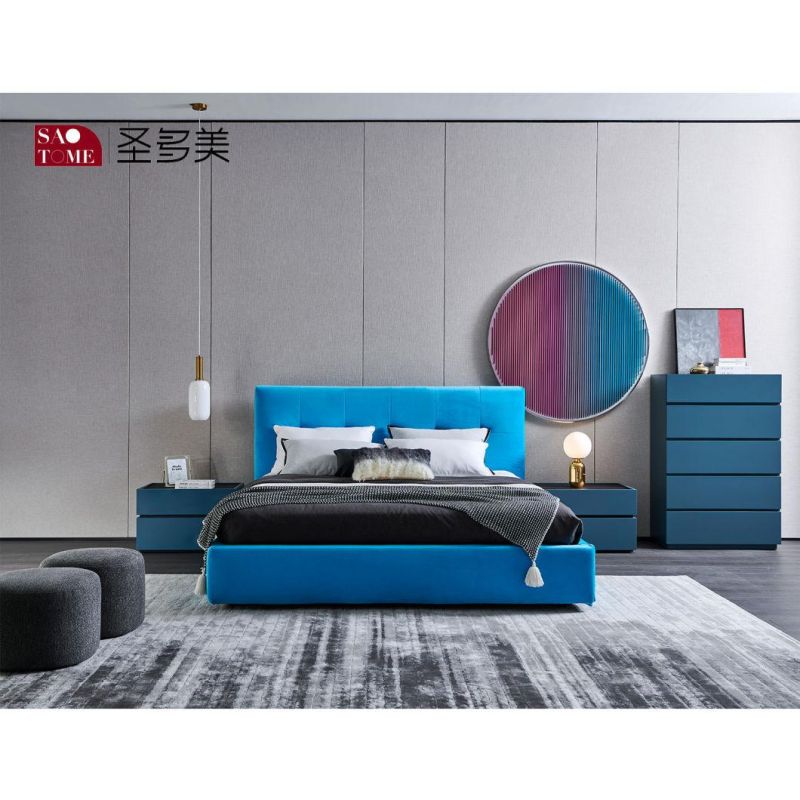 Modern Leather Home Bedroom Hotel Furniture Sofa 180m Double King Bed