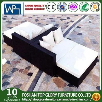 Rattan Sofas Outdoor Sun Bed Lounge Garden Furniture Patio Sofas Sets with Cushions