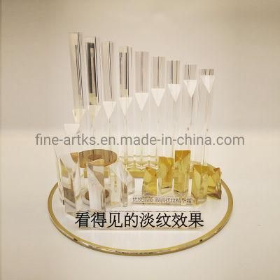 Custom Fashionable Clear Acrylic Eye Cream Cosmetic Display Stand