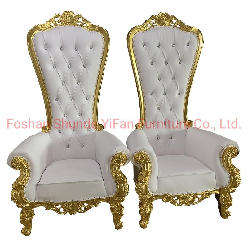 Chinese Furniture Factory Wholesale King Throne Sofa Chair in Optional Color for Wedding Furniture and Hotel Lobby Furniture